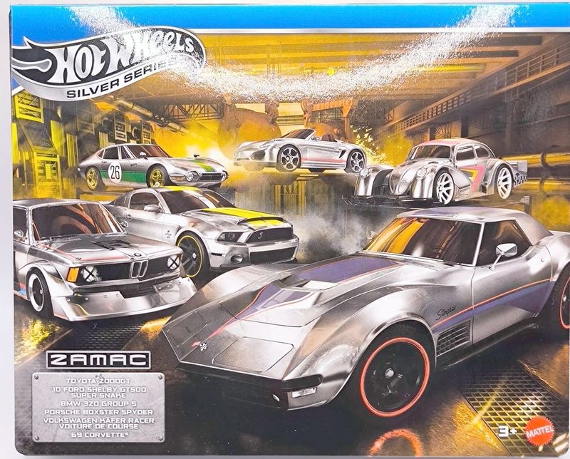 6-pack Zamac BMW 320, Toyota 2000GT m fl. - Hot Wheels 1:64
