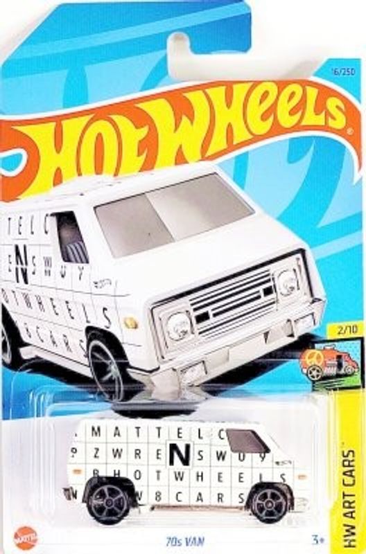 70´s Van vit - Hot Wheels 1:64