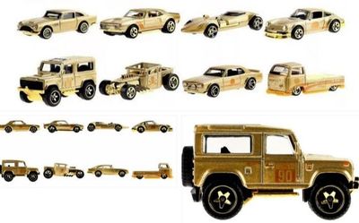 8-pack Golden cars - Hot Wheels 1:64