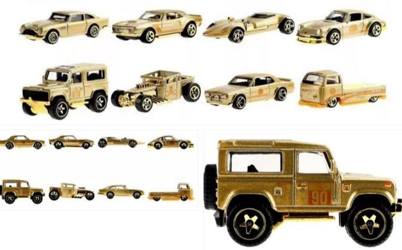 8-pack Golden cars - Hot Wheels 1:64