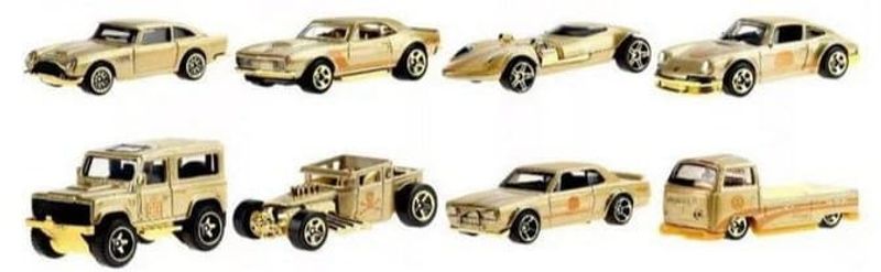 8-pack Golden cars - Hot Wheels 1:64
