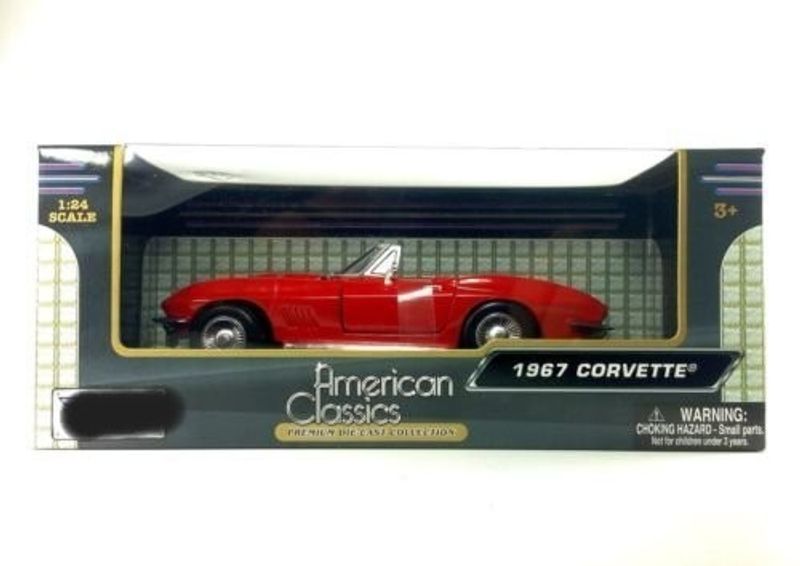 Chevrolet Corvette 1967 röd - Skala 1:24