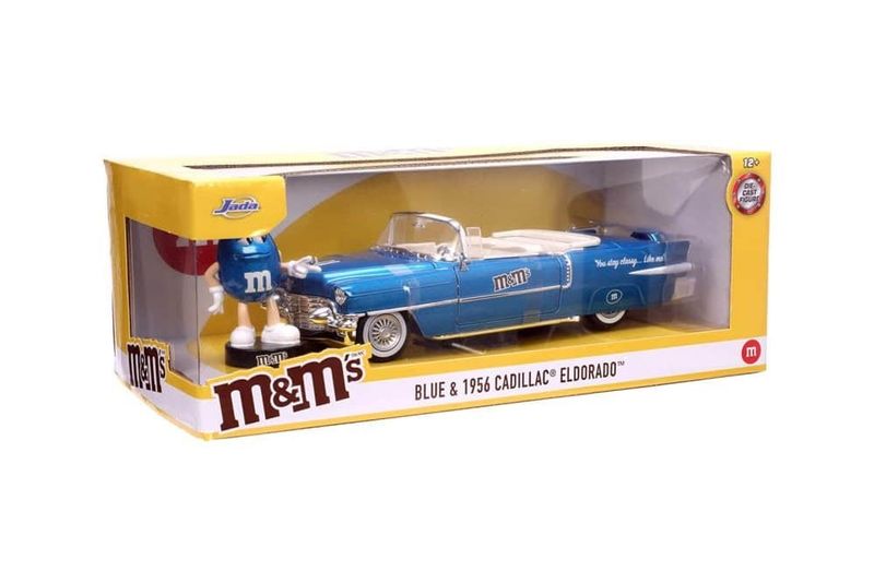 Cadillac Eldorado 1956 blå M & M - skala 1:24