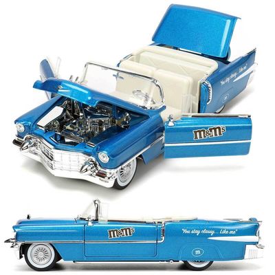 Cadillac Eldorado 1956 blå M & M - skala 1:24
