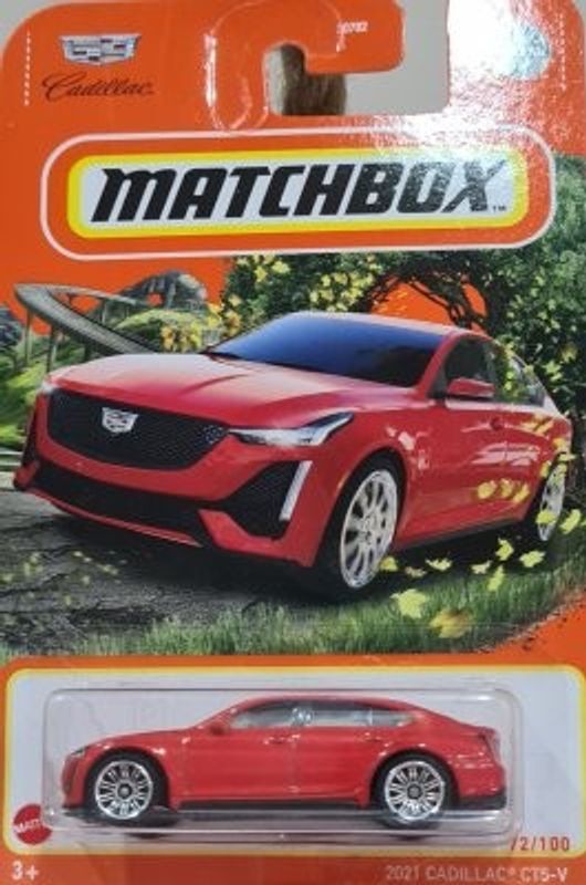 Cadillac CT5-V 2021 röd - Matchbox 1:64