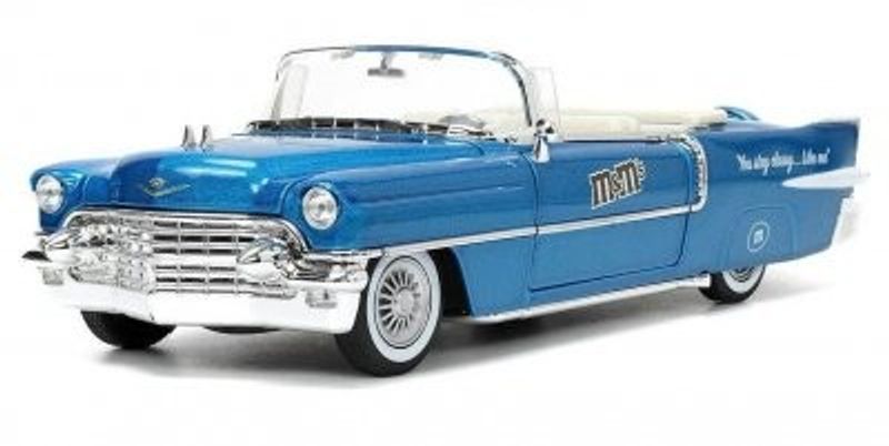 Cadillac Eldorado 1956 blå M & M - skala 1:24