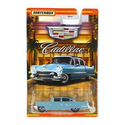 Cadillac Fleetwood 1955 blå - Matchbox 1:64.