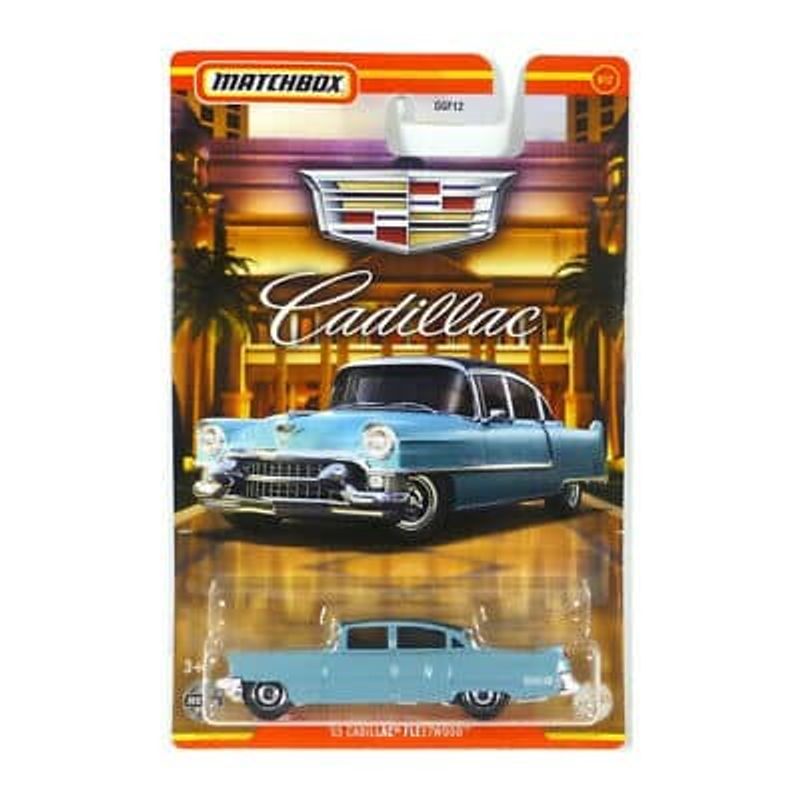 Cadillac Fleetwood 1955 blå - Matchbox 1:64.