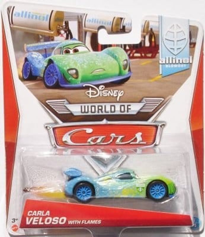 Carla Veloso nr 8 med flammor - Cars 2