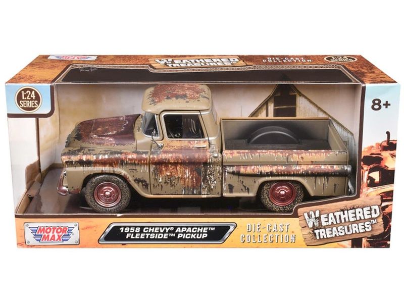 Chevrolet Apache Fleetside 1958 Weathered Treasure - Skala 1:24