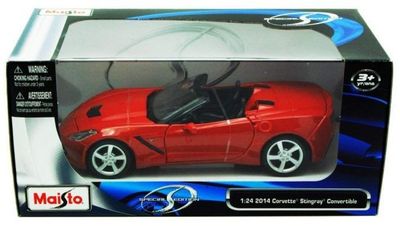 Chevrolet Corvette C7 Stingray Conv. 2014 röd - skala 1:24