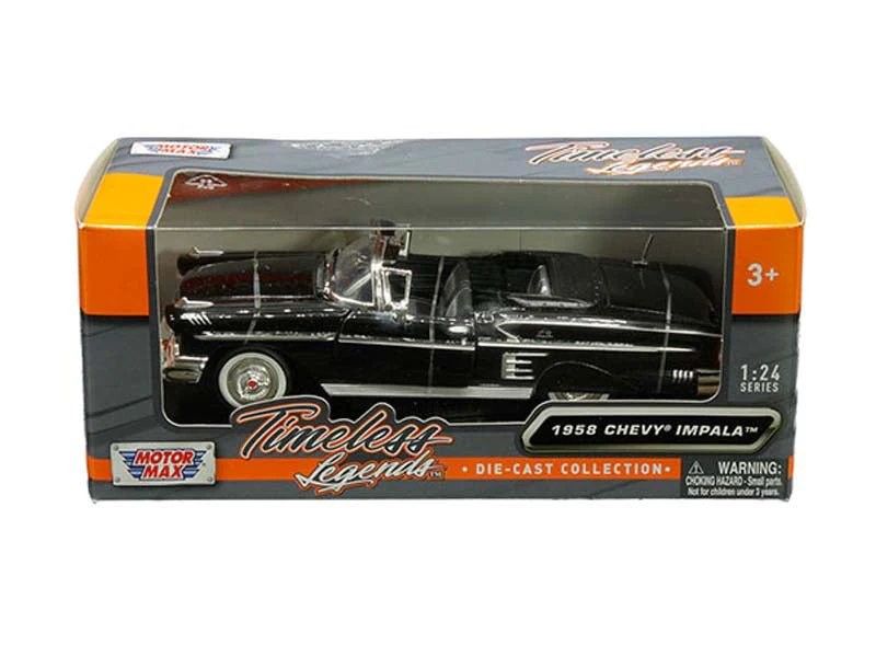 Chevrolet Impala 1958 svart - skala 1:24