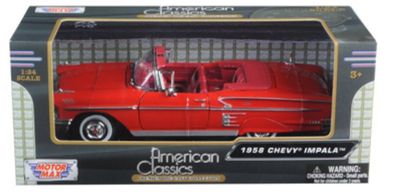 Chevrolet Impala 1958, punainen – mittakaava 1:24