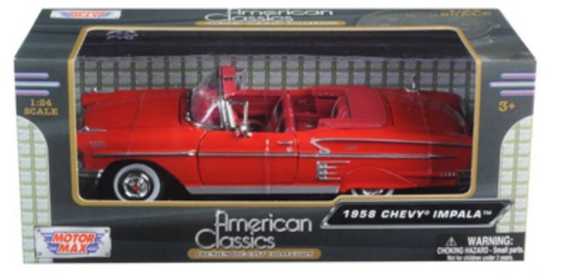 Chevrolet Impala 1958, punainen – mittakaava 1:24