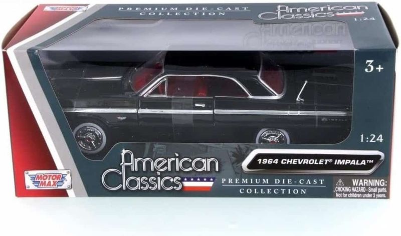 Chevrolet Impala 1964 svart - skala 1:24
