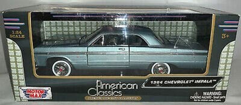 Chevrolet Impala 1964 blå - skala 1:24