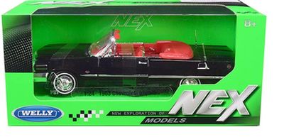 Chevrolet Impala Conv. 1963 svart - skala 1:24