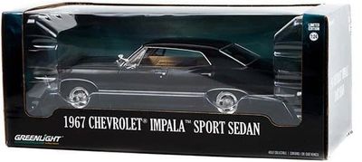 Chevrolet Impala 1967 Sport Sedan svart - Skala 1:24
