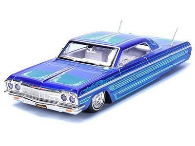 Chevrolet Impala SS 1964 custom blå - skala 1:26
