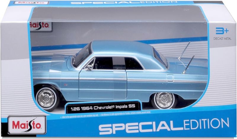 Chevrolet Impala SS 1964 blå - skala 1:26