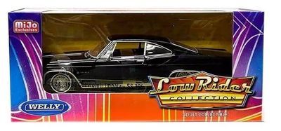 Chevrolet Impala SS 396 Coupe 1965 svart low rider - skala 1:24