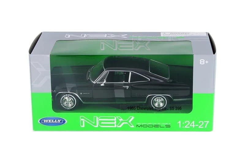 Chevrolet Impala SS 396 svart 1965 - skala 1:24