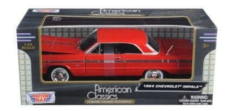 Chevrolet Impala 1964 röd - skala 1:24
