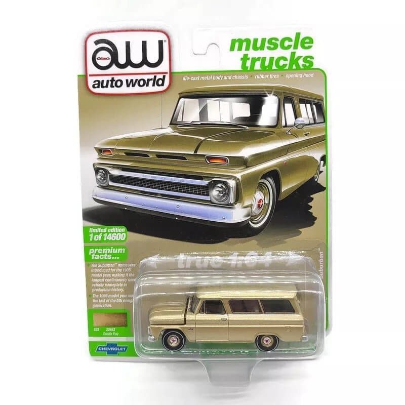 Chevrolet Suburban 1966 guld - skala 1:64