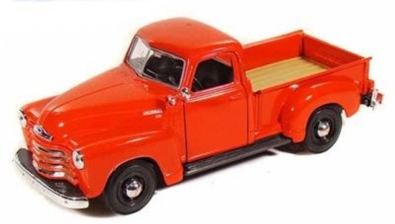 Chevrolet 3100 PickUp 1950 röd/orange - skala 1:24