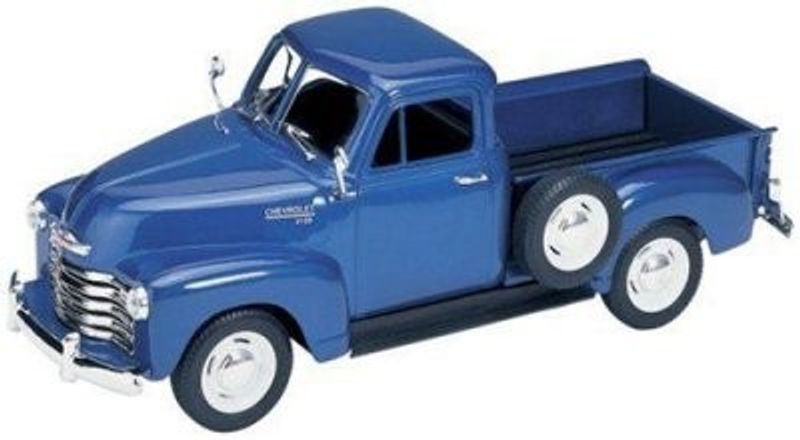 Chevrolet 3100 PickUp 1953 blå - skala 1:24