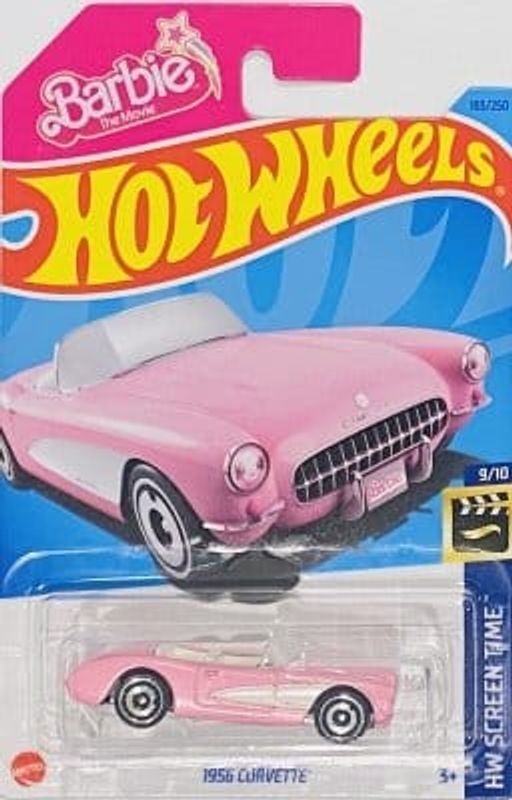 Chevrolet Corvette 1956 Barbie - Hot Wheels 1:64