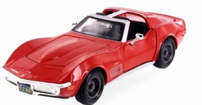 Chevrolet Corvette 1970 red - Skala 1:24