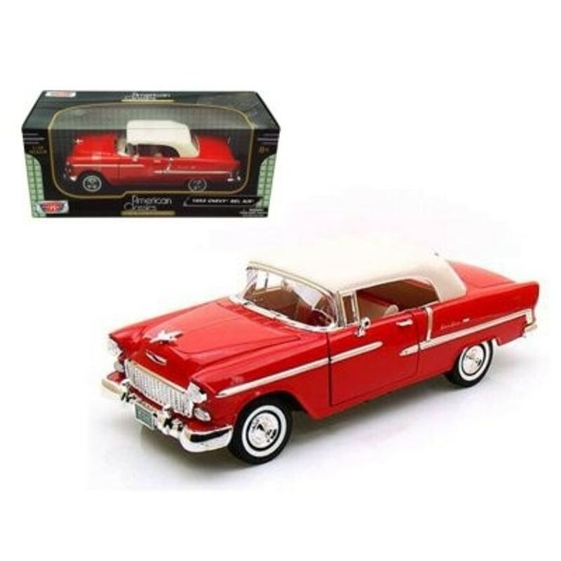 Chevrolet Bel Air 1955 softtop - röd/vi