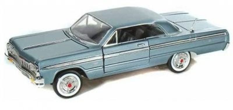 Chevrolet Impala 1964 blå - skala 1:24
