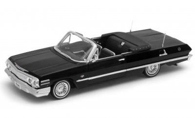 Chevrolet Impala Conv. 1963 Tuning svart - skala 1:24