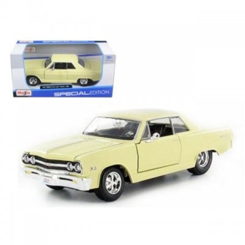 Chevrolet Malibu SS 1965 creme - skala 1:24