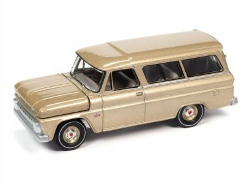 Chevrolet Suburban 1966 guld - skala 1:64