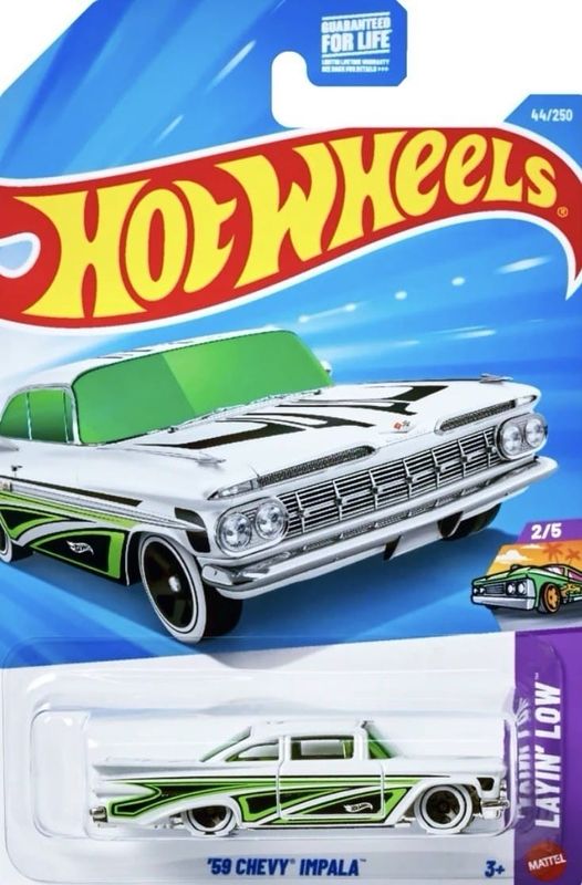 Chevrolet Imapala 1959 vit/grön - Hot Wheels 1:64