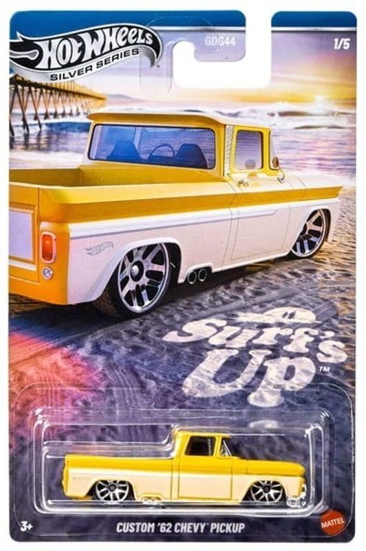Chevrolet Pickup 1962 - Surf´s Up, Silver series Hot Wheels 1:64