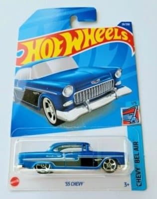 Chevrolet BelAir 55 blå - Hot Wheels 1:64