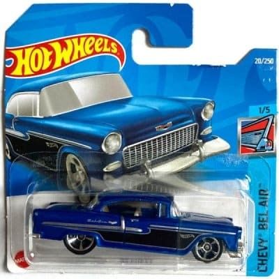 Chevrolet BelAir 55 blå met. - Hot Wheels 1:64