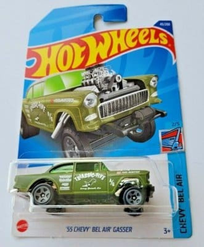 Chevrolet BelAir 55 Gasser grön - Hot Wheels 1:64