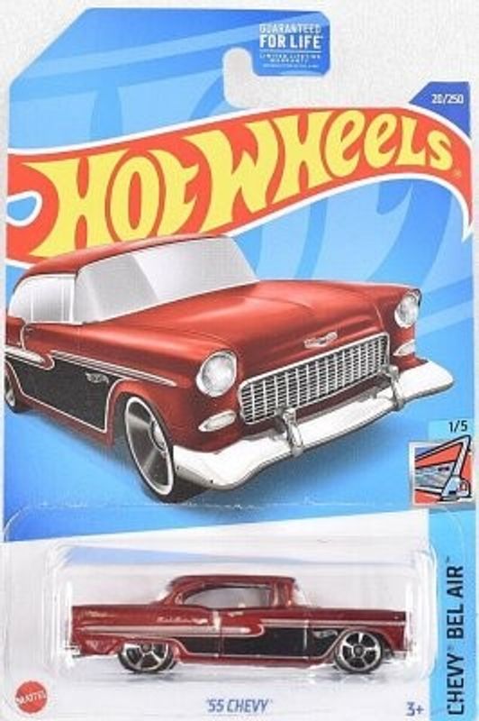 Chevrolet BelAir 55 röd - Hot Wheels 1:64
