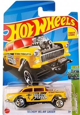 Chevrolet BelAir 55 Gasser gul - Hot Wheels 1:64