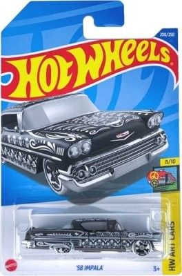 Chevrolet Impala 1958 svart - Hot Wheels 1:64