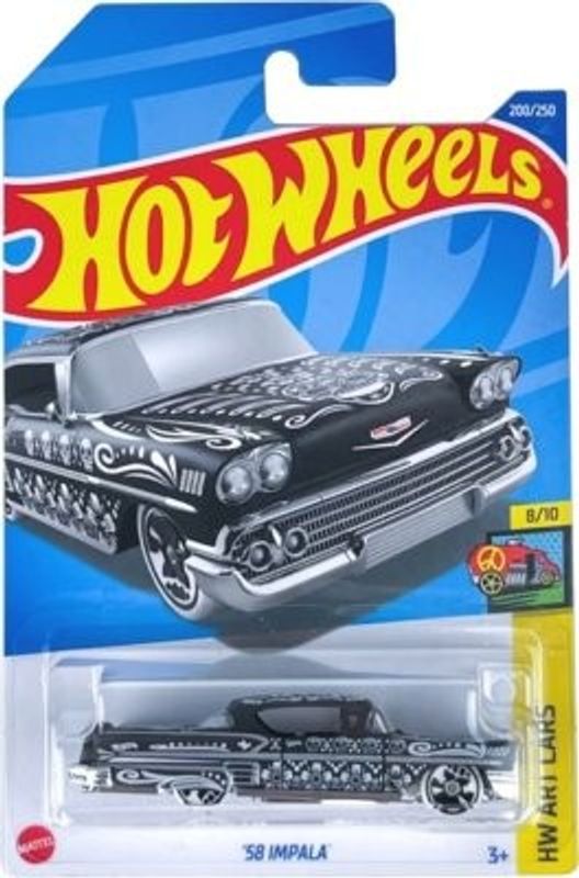 Chevrolet Impala 1958 svart - Hot Wheels 1:64