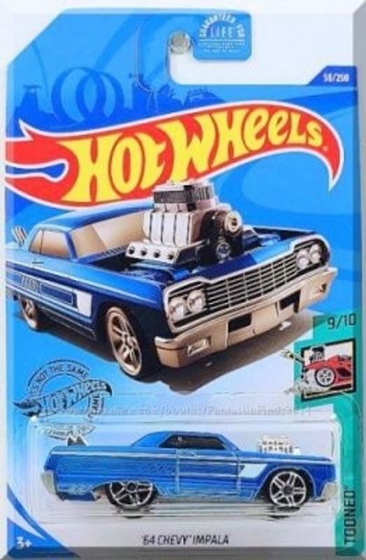 Chevrolet Impala 1964 blå (tooned