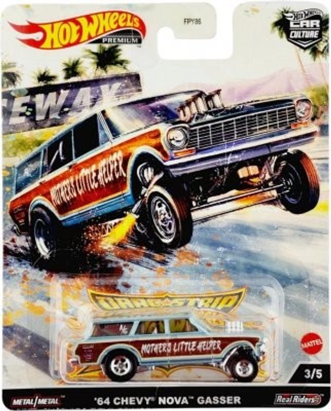 Chevrolet Nova Gasser Station 1964 Dragstrip - Hot Wheels 1:64