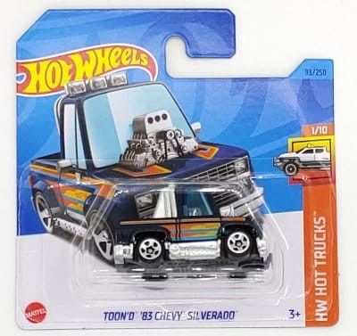 Chevrolet Silverado 1983 Tooned Blau/Schwarz - Hot Wheels 1:64