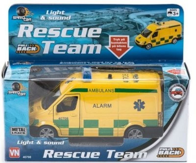 Ambulans Ljud & Ljus 12cm